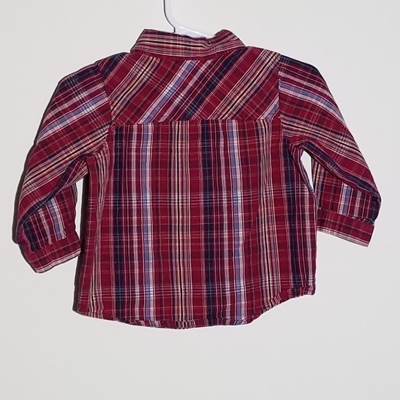 Lullaby Club Set Reindeer Deer Sweater Button Down Polo 9m - Picture 4 of 8